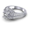 1.00CT Princess And Round  Cut Diamonds Engagement Rings