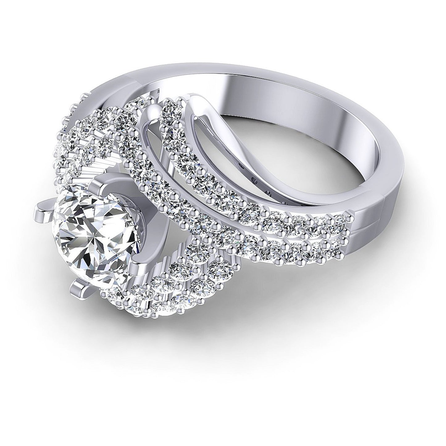 1.15CT Round Cut Diamonds Engagement Rings