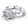 0.60CT Princess And Round  Cut Diamonds Engagement Rings