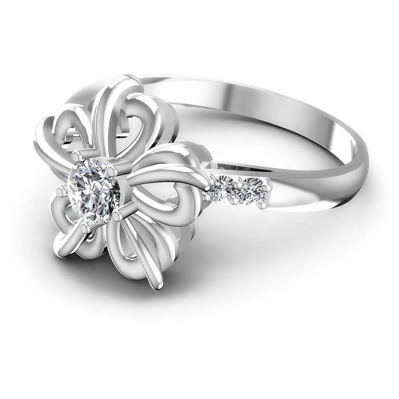 Round Cut Diamonds Fashion Ring in 14KT Rose Gold