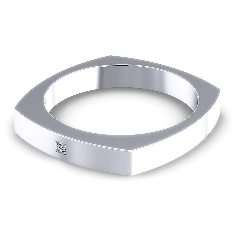 Round Cut Diamonds Mens Ring in 14KT Rose Gold