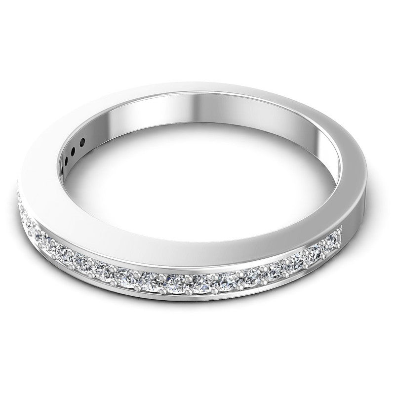 Round Diamonds 0.30CT Diamonds Wedding Band in 14KT Rose Gold