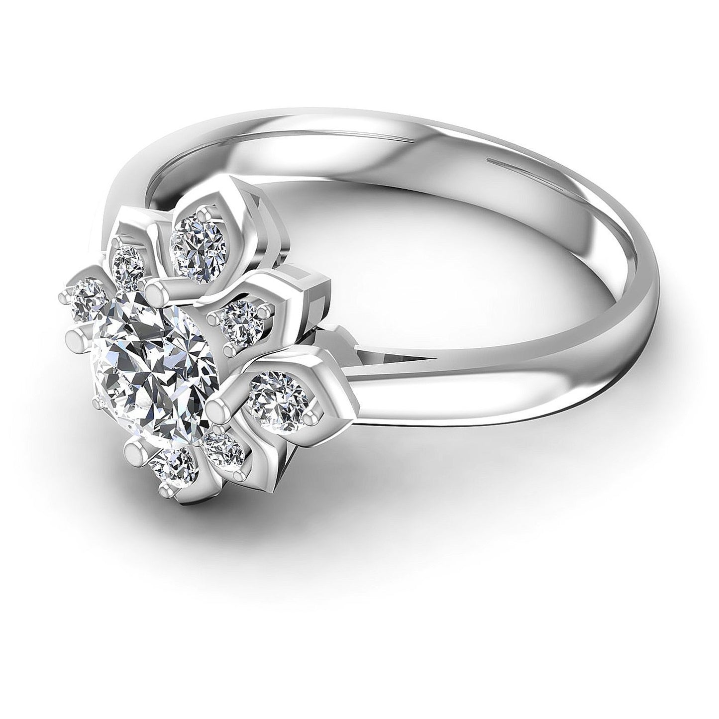 0.60CT Round Cut Diamonds Engagement Rings