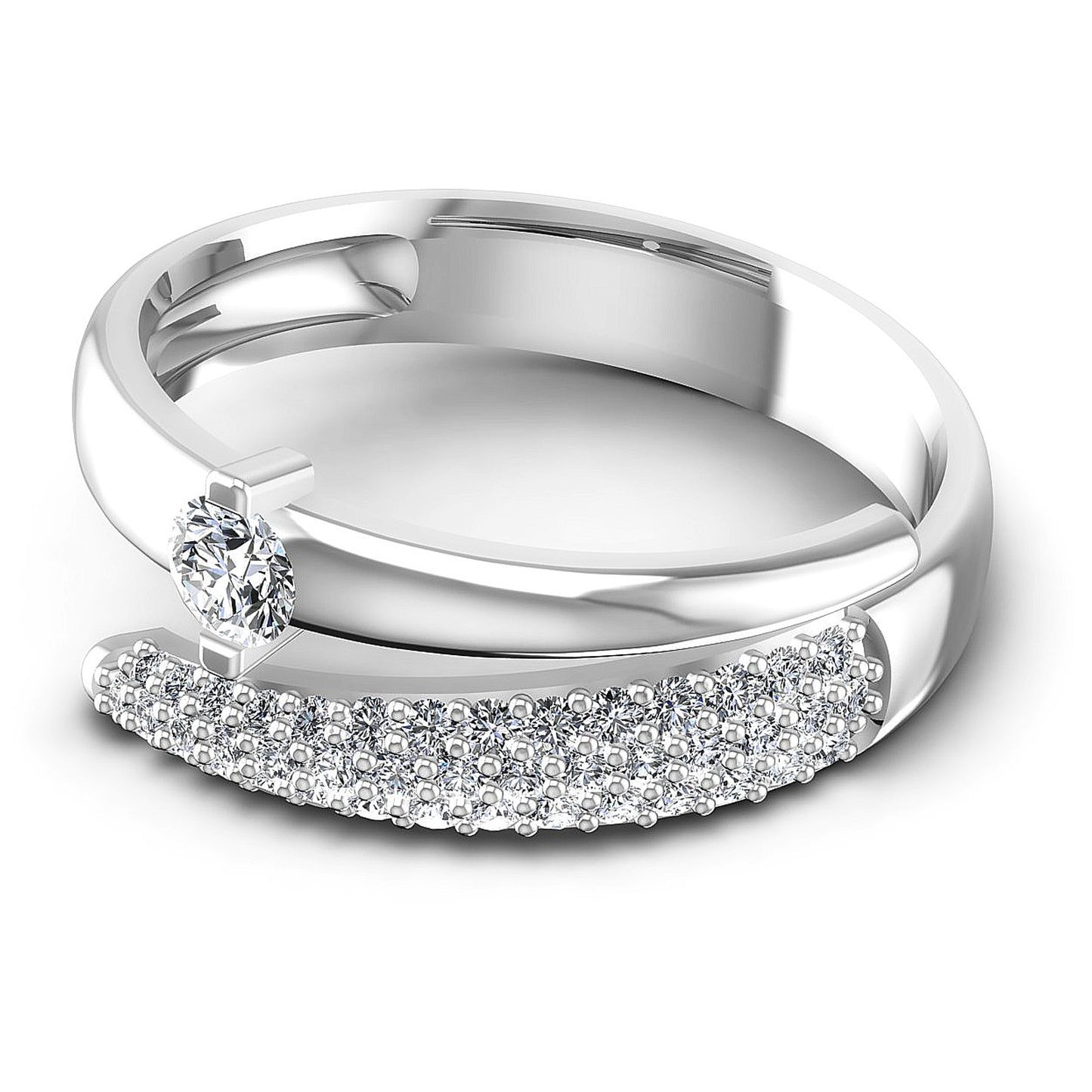 0.80CT Round Cut Diamonds Engagement Rings