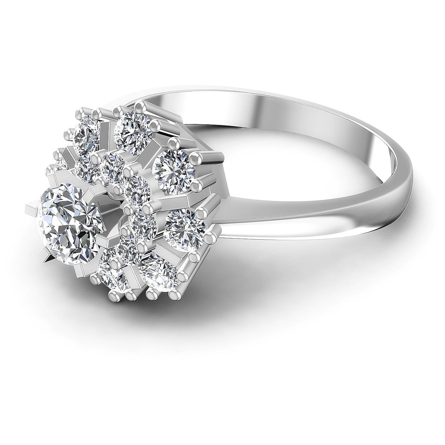 1.10CT Round Cut Diamonds Engagement Rings