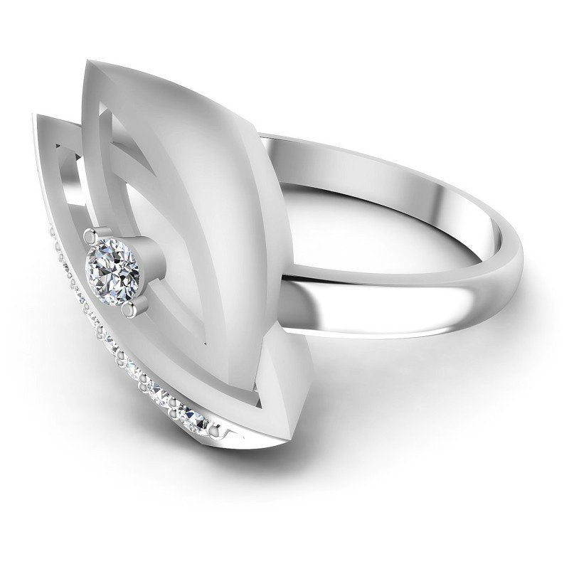 Round Diamonds 0.25CT Fashion Ring in 14KT Rose Gold