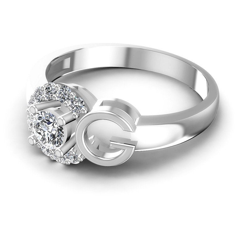 Round Diamonds 0.45CT Fashion Ring in 14KT Rose Gold