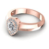 Round and Pear Diamonds 0.50CT Antique Ring in 18KT Rose Gold