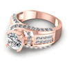 Round Diamonds 1.45CT Engagement Ring in 18KT Rose Gold