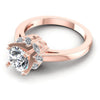 0.65CT Round And Marquise  Cut Diamonds Engagement Rings