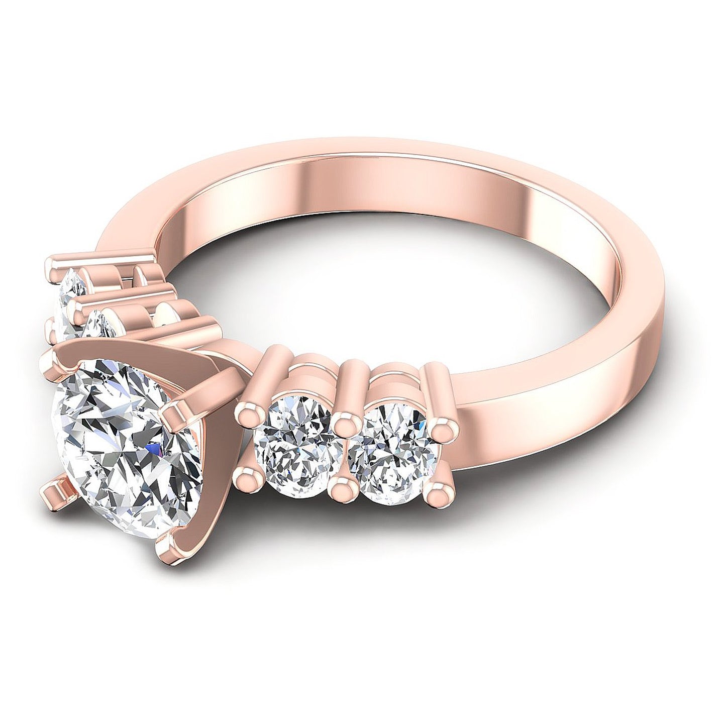 1.00CT Round Cut Diamonds Engagement Rings