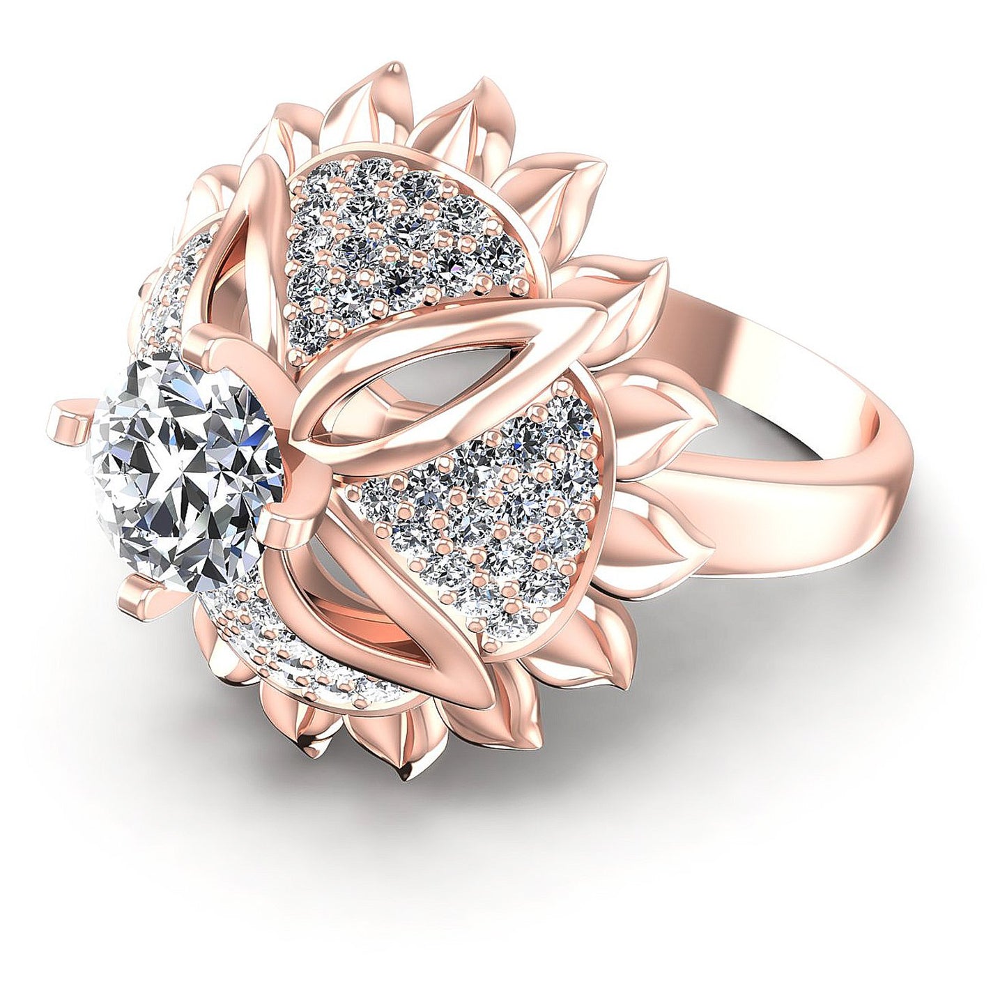 1.15CT Round Cut Diamonds Engagement Rings