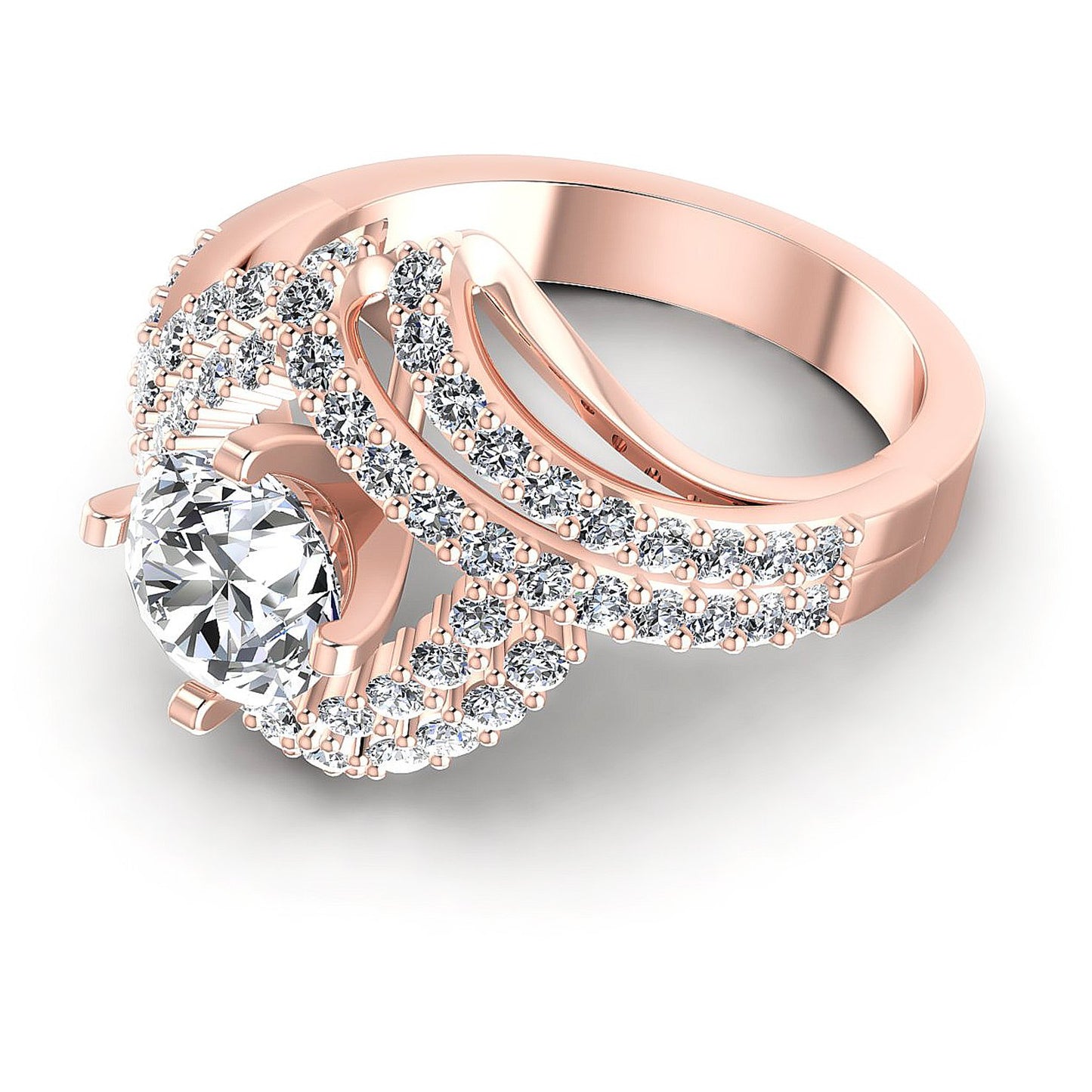 1.15CT Round Cut Diamonds Engagement Rings