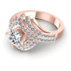 Round Diamonds 1.15CT Engagement Ring in 18KT Rose Gold