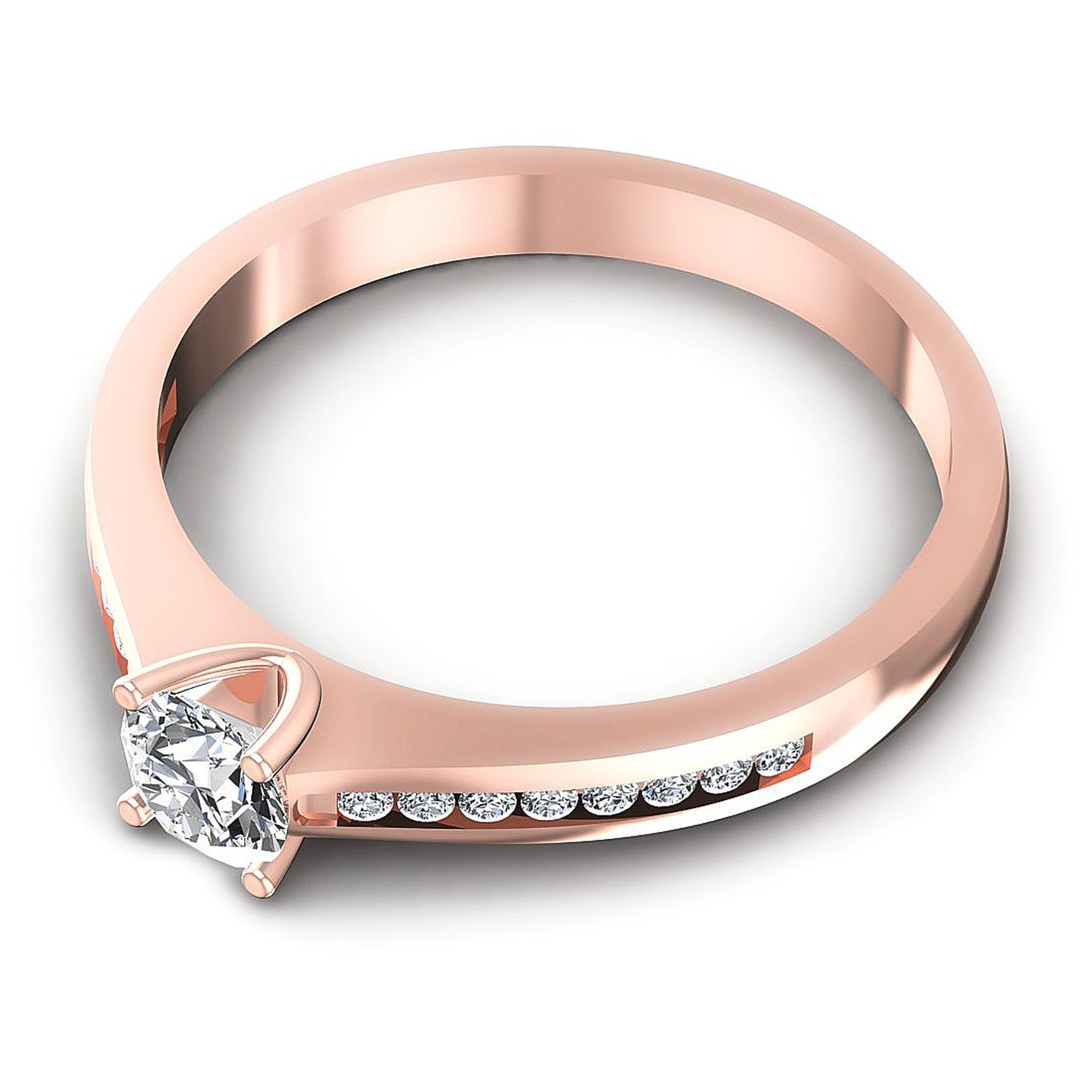 0.45CT Round Cut Diamonds Engagement Rings
