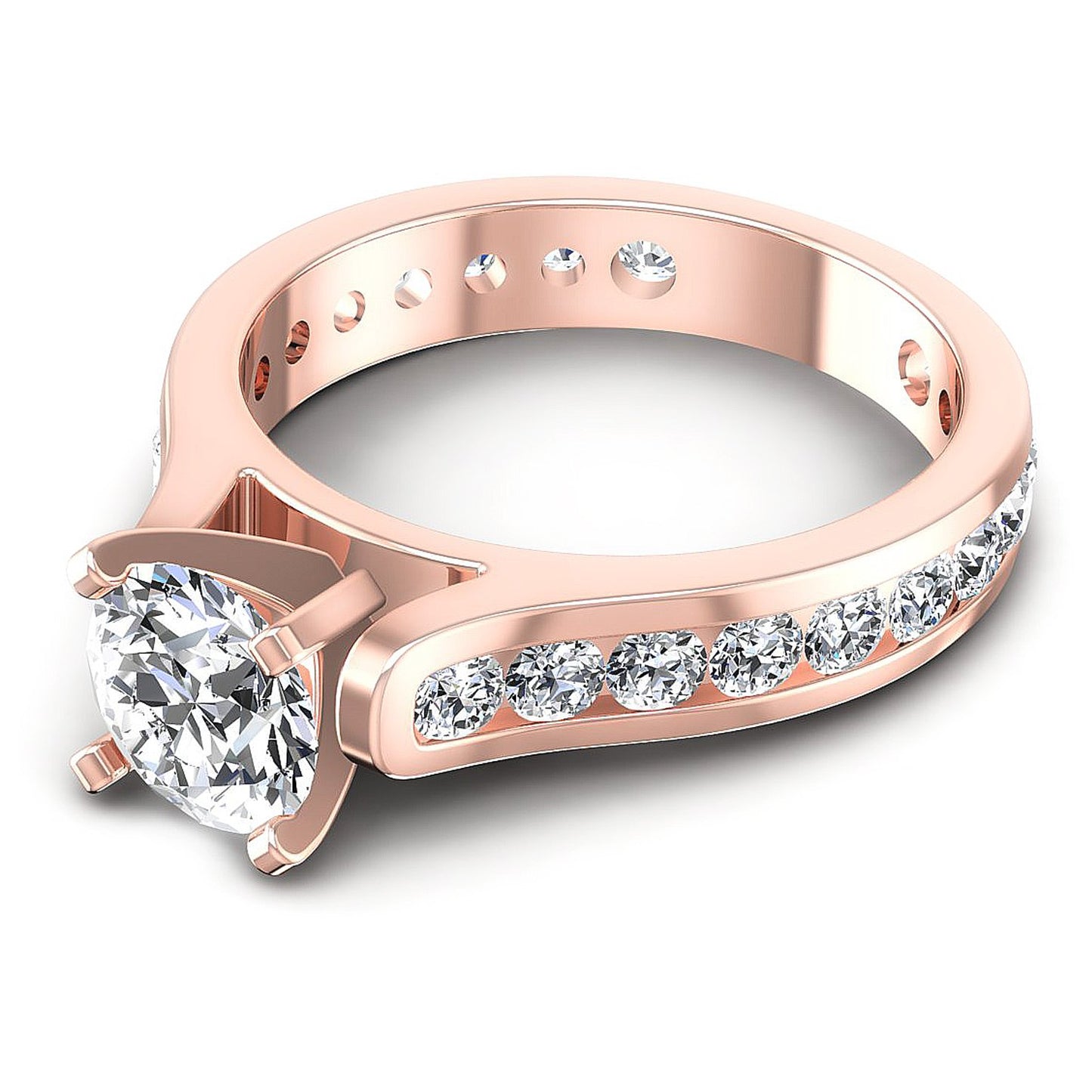 1.25CT Round Cut Diamonds Engagement Rings