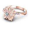 Round Cut Diamonds Fashion Ring in 18KT Rose Gold