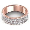 Round Cut Diamonds Eternity Ring in 18KT Rose Gold