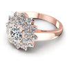 Round Diamonds 1.30CT Halo Ring in 18KT Rose Gold