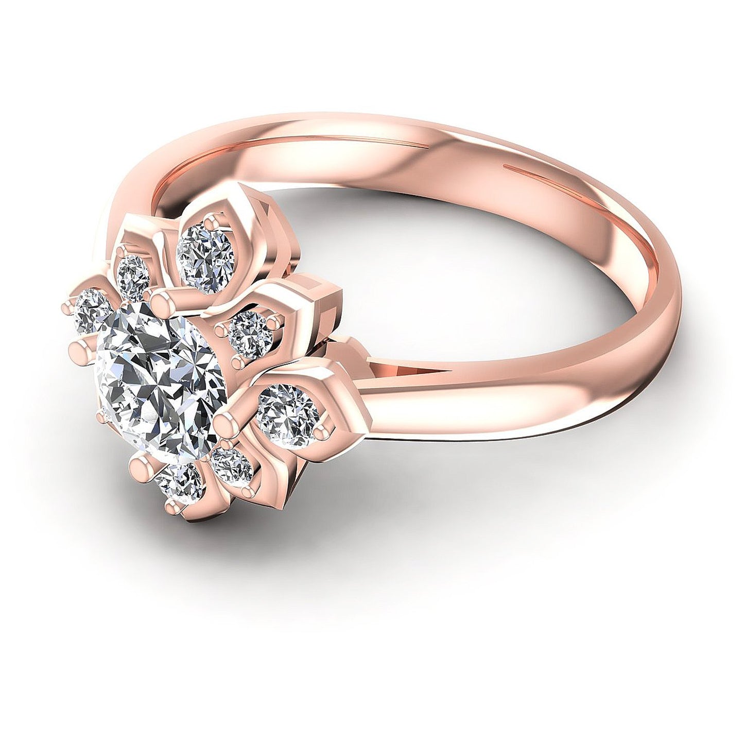 0.60CT Round Cut Diamonds Engagement Rings
