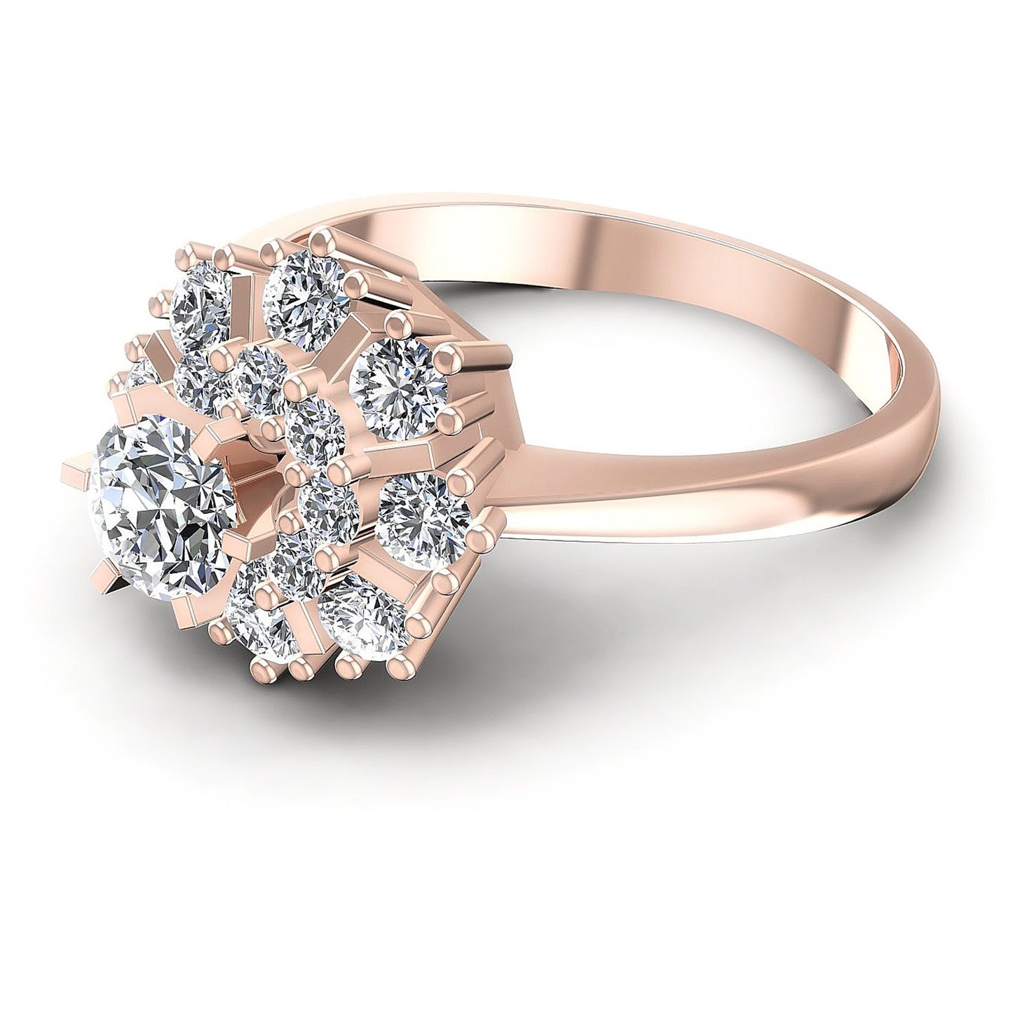 1.10CT Round Cut Diamonds Engagement Rings