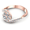 Round Diamonds 0.75CT Fashion Ring in 18KT Rose Gold