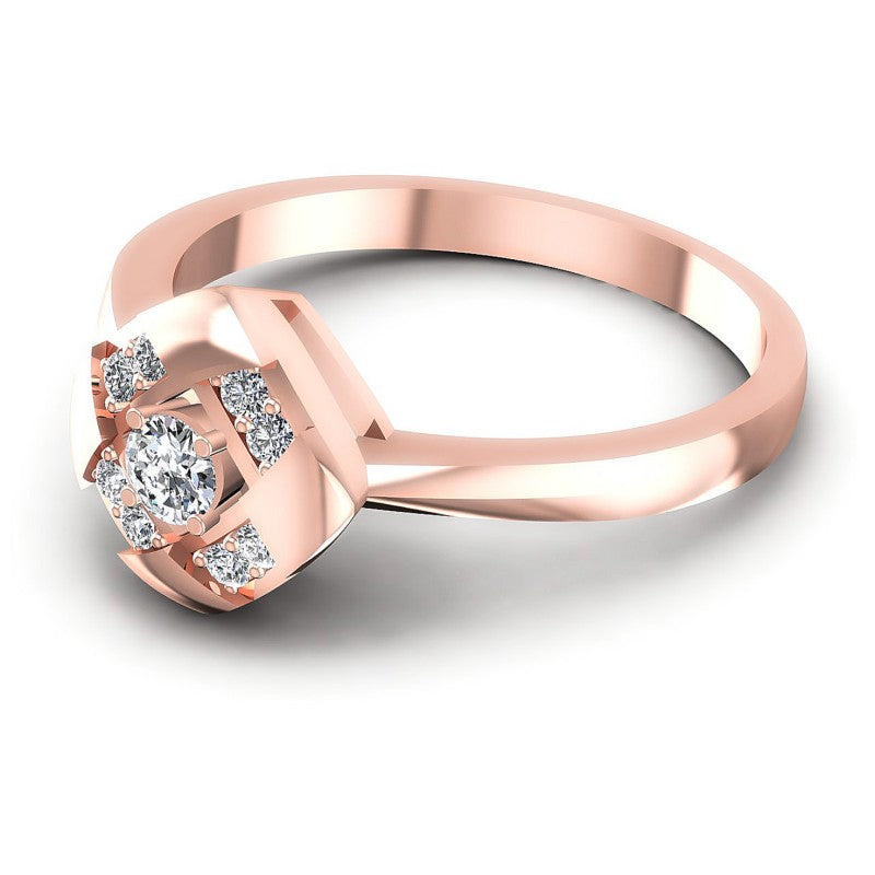 Round Diamonds 0.25CT Fashion Ring in 18KT Rose Gold
