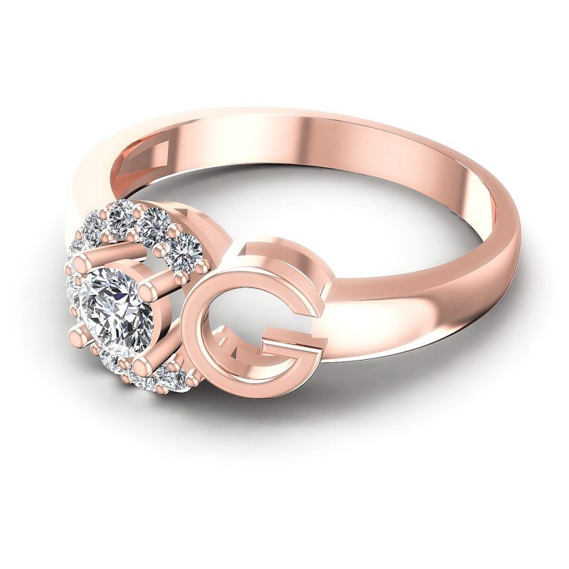 Round Diamonds 0.45CT Fashion Ring in 18KT Rose Gold