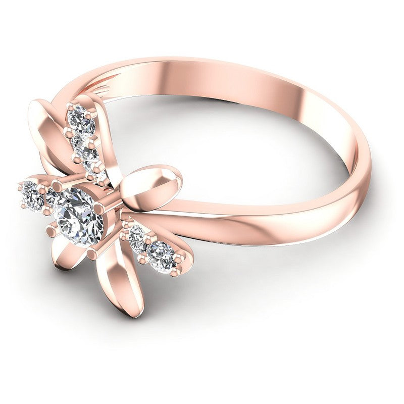 Round Diamonds 0.35CT Fashion Ring in 18KT Rose Gold