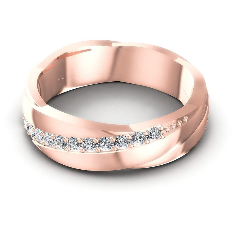 Timeless Round Diamonds 0.30CT Diamonds Wedding Band