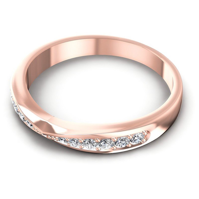 Stunning Round Diamonds 0.30CT Diamonds Wedding Band