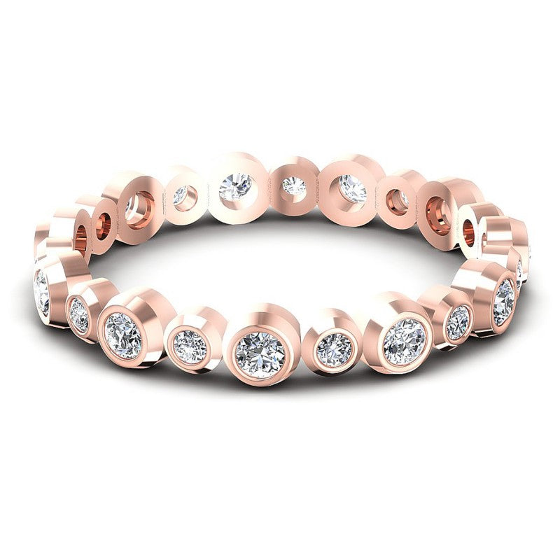 Round Diamonds 0.35CT Eternity Ring in 18KT Rose Gold