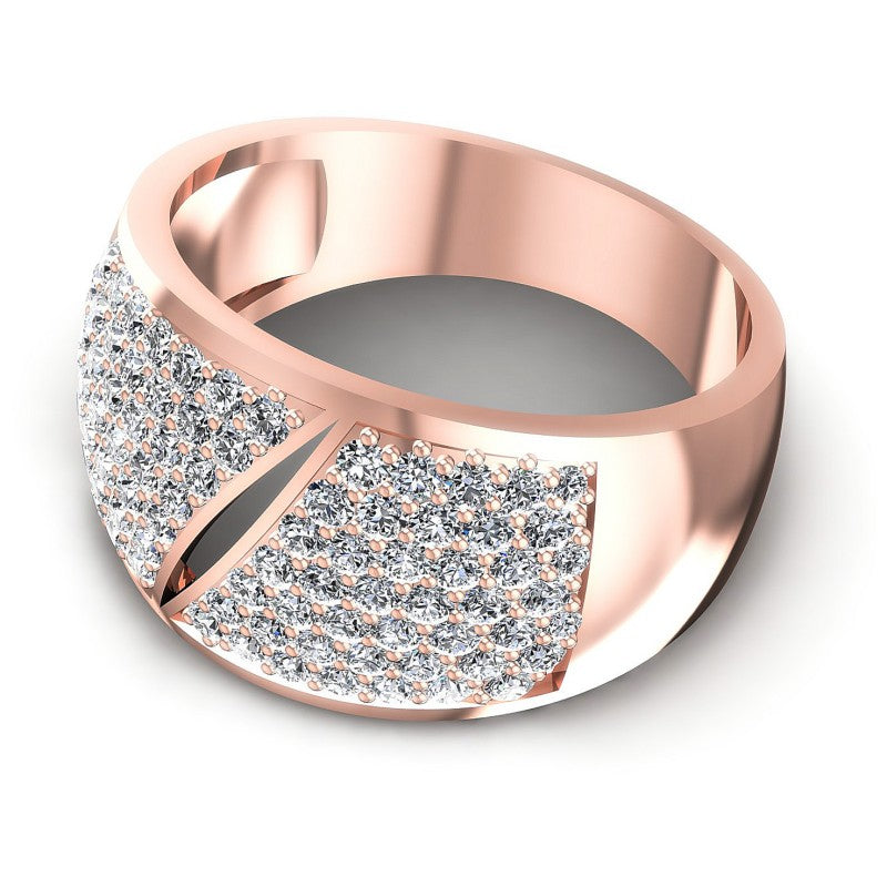 Precious Round Diamonds 1.10CT Diamonds Wedding Band