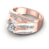 Princess and Round and Marquise Diamonds 1.40CT Engagement Ring in 18KT Rose Gold