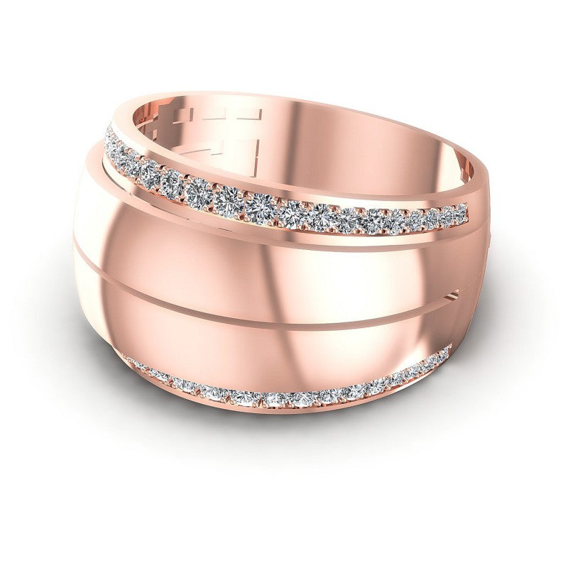 Precious Round Diamonds 0.55CT Diamonds Wedding Band