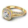 Round Diamonds 1.10CT Antique Ring in 14KT Rose Gold