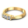 Princess Diamonds 0.40CT Three Stone Ring in 14KT Rose Gold