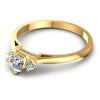 Round Diamonds 0.50CT Three Stone Ring in 14KT Rose Gold