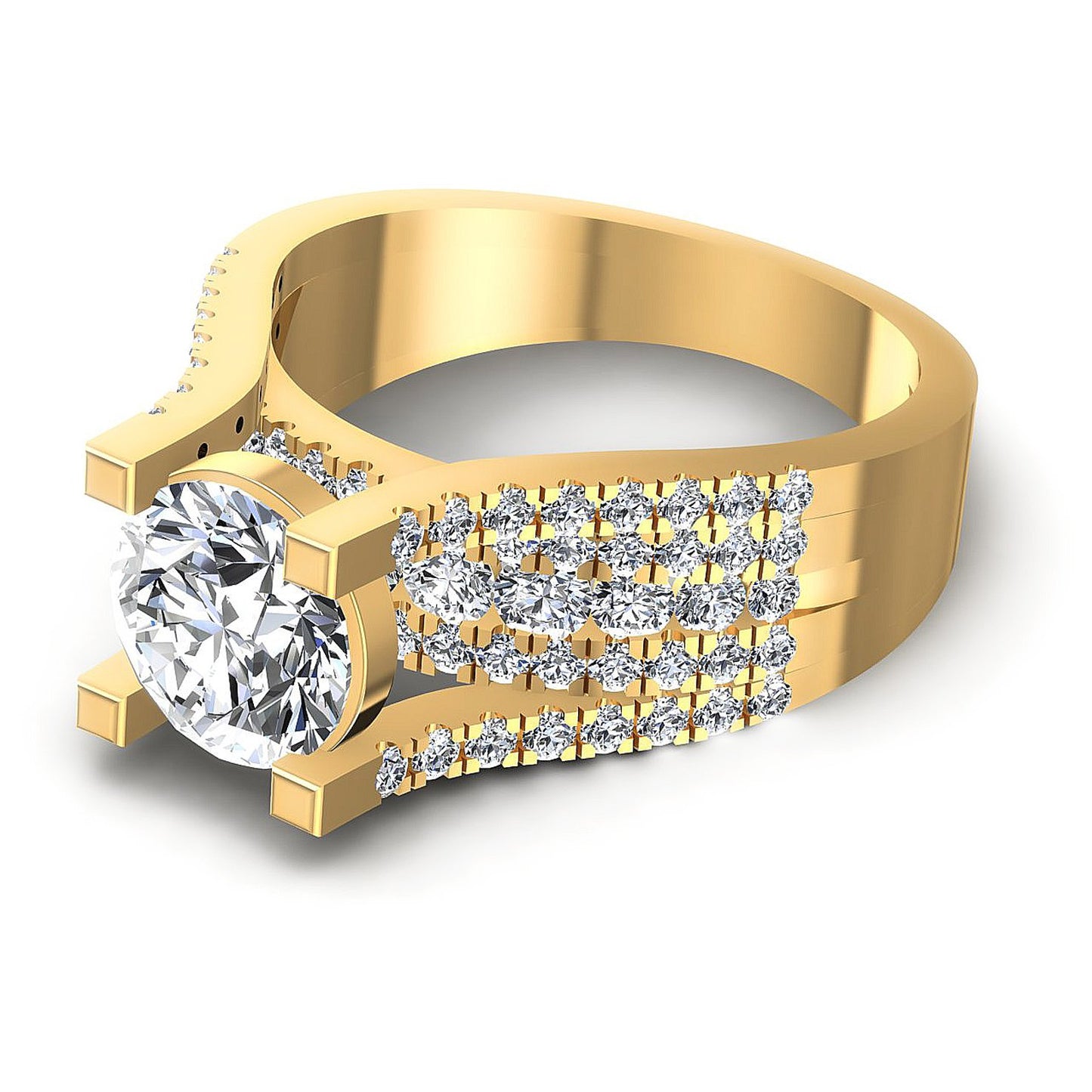 1.15CT Round Cut Diamonds Engagement Rings