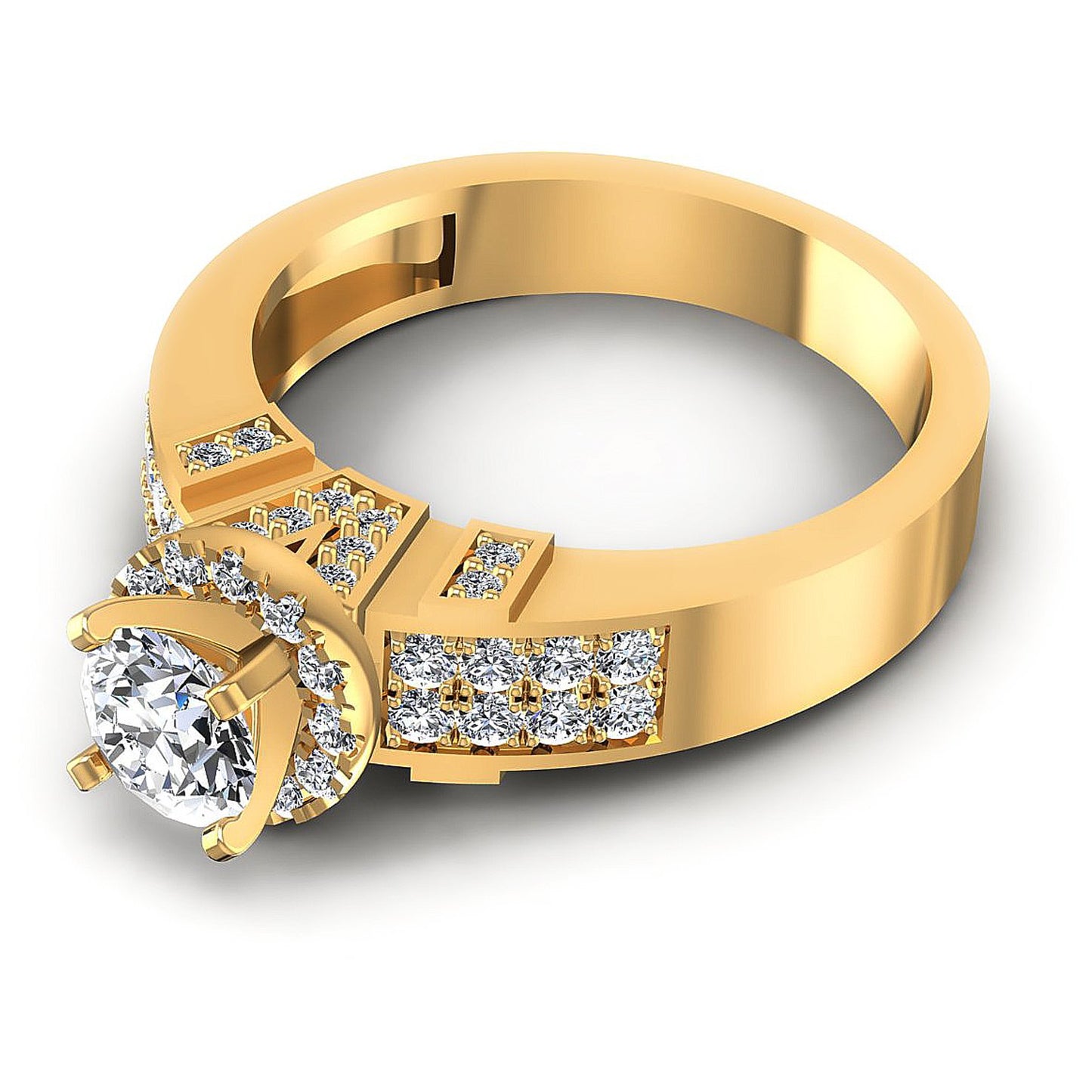 0.85CT Round Cut Diamonds Engagement Rings