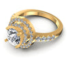 Round Diamonds 1.05CT Halo Ring in 14KT Rose Gold