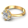 Round Diamonds 0.60CT Halo Ring in 14KT Rose Gold