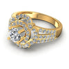 Round Diamonds 1.15CT Halo Ring in 14KT Rose Gold