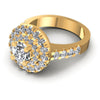 Round Diamonds 1.40CT Halo Ring in 14KT Rose Gold