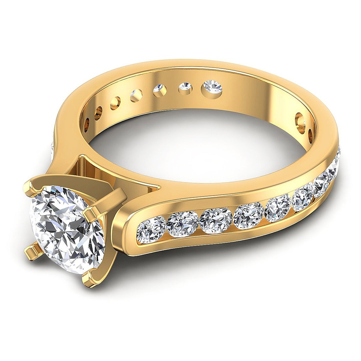 1.25CT Round Cut Diamonds Engagement Rings