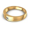 Princess Cut Diamonds Mens Ring in 14KT Rose Gold