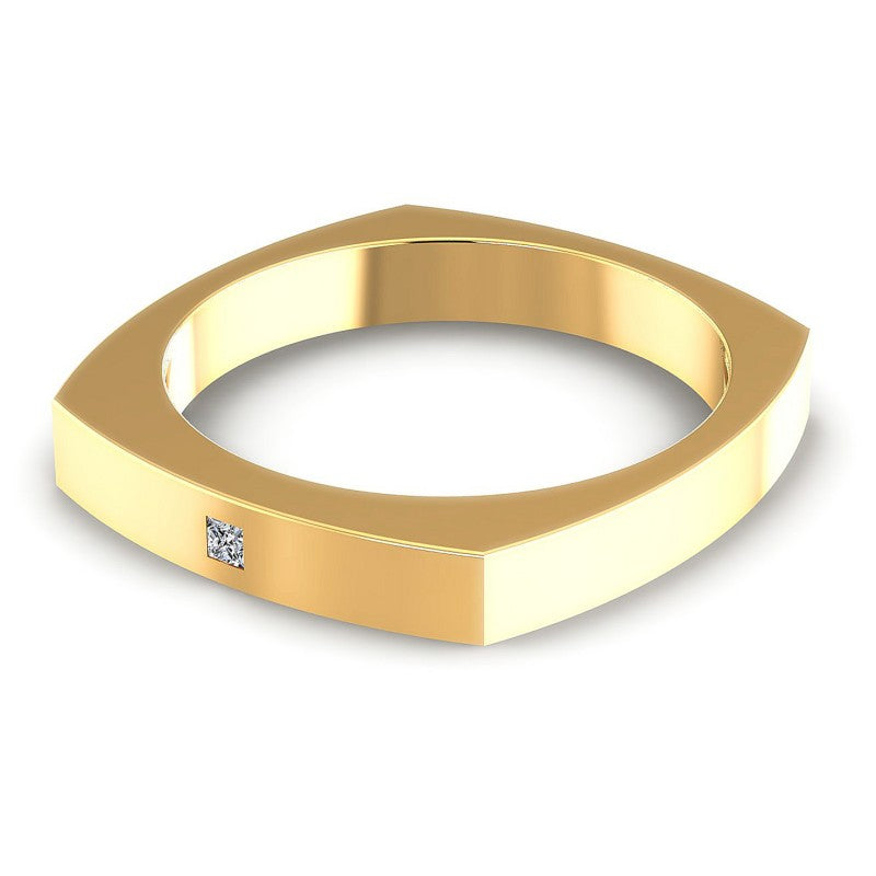 Round Cut Diamonds Mens Ring in 14KT Rose Gold