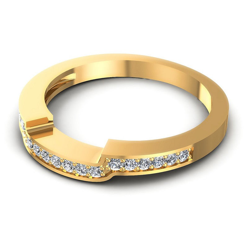 Brilliant Round Diamonds 0.20CT Diamonds Wedding Band