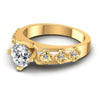 Round Diamonds 0.45CT Engagement Ring in 14KT Rose Gold