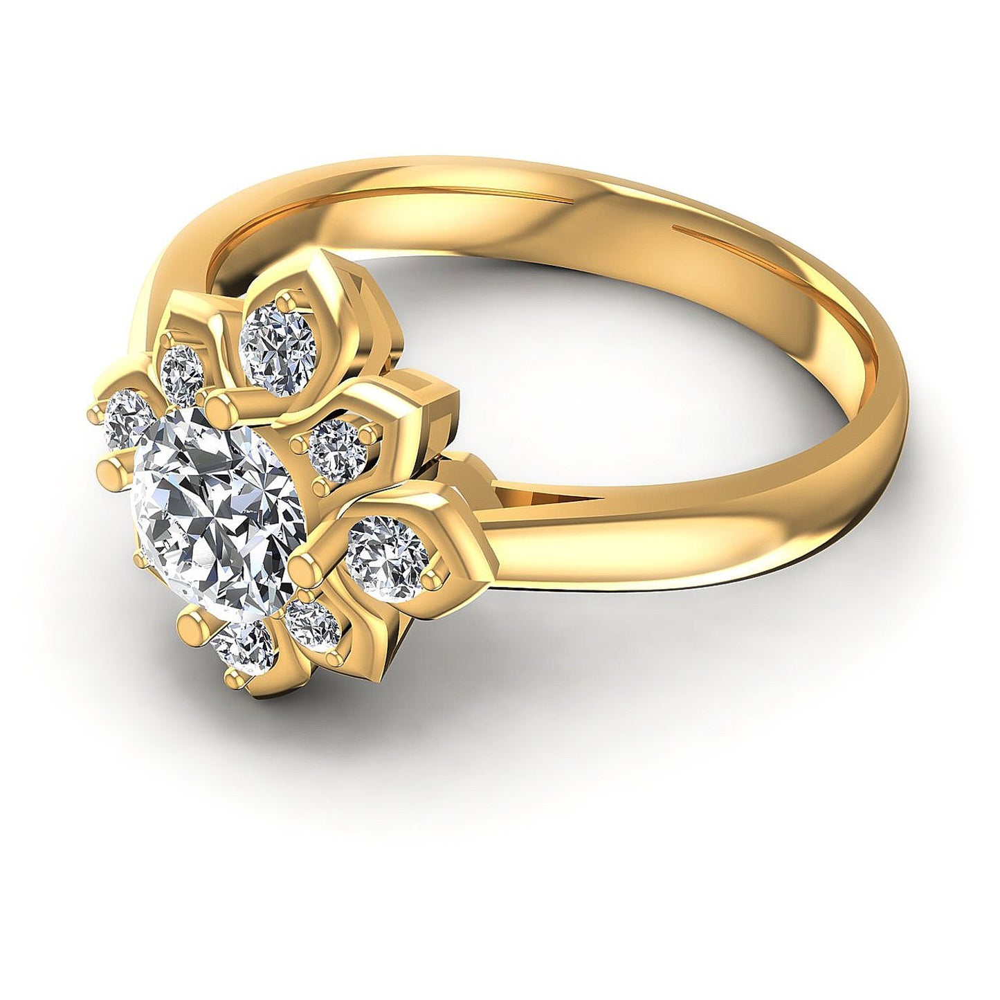 0.60CT Round Cut Diamonds Engagement Rings